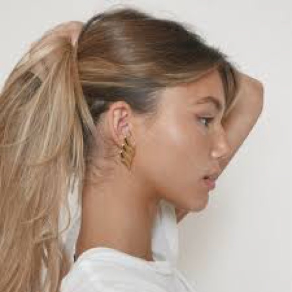 Heaven Mayhem Gold Wing Earrings 65$